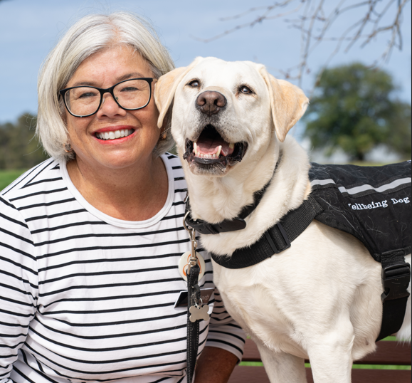 Barb and Haddie - Wellbeing Dog